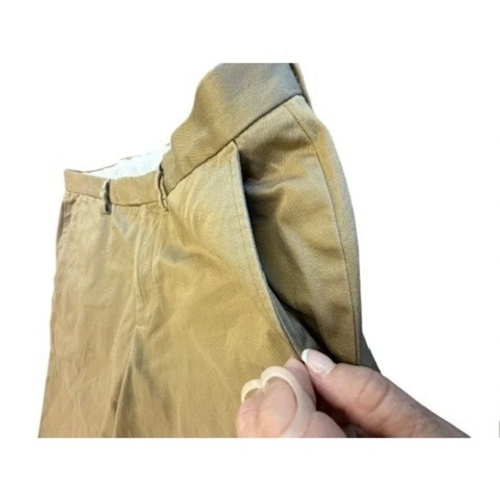 J.Crew Bowery Chino Pants Mens 34x32 Khaki Tan Stretch Cotton Twill
